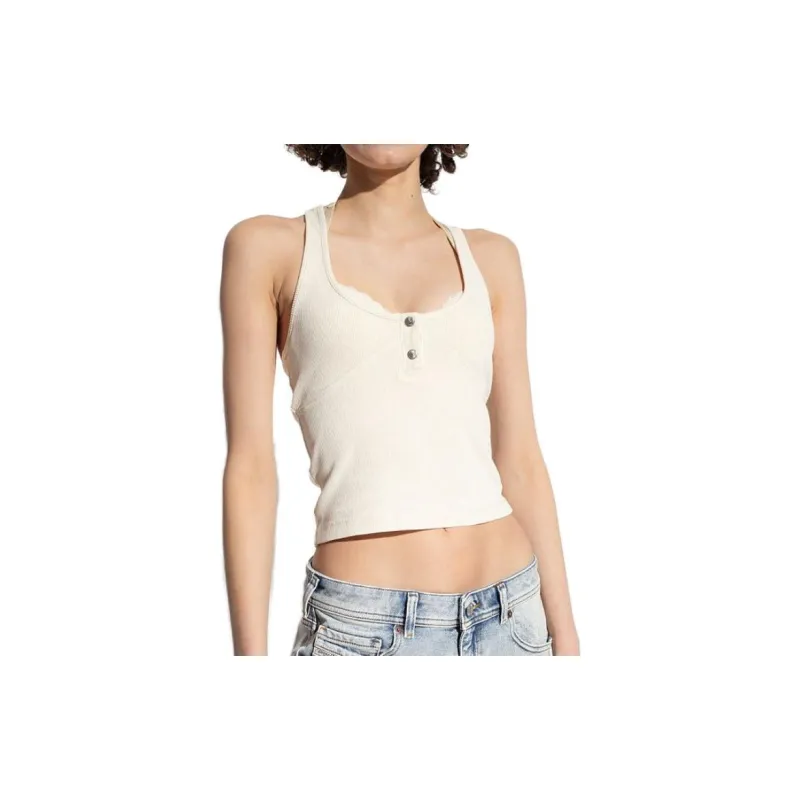 DIESEL Tank Tops Women's White-1