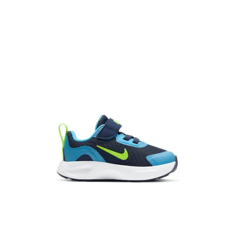 Nike Wearallday Slip Resistant Cushioning Abrasion Resistant Low Top Toddler Shoes Blue Green Infant And Toddler-1