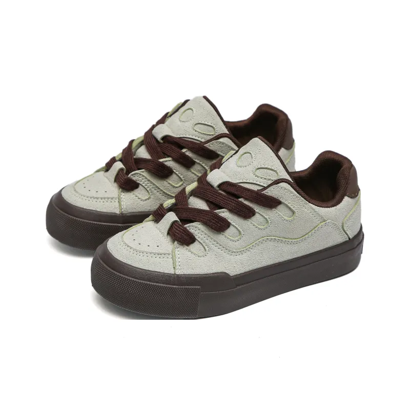 TUOPIN Anti Slip Wear Resistant Low Top Skateboard Shoes Women's Burgundy-13