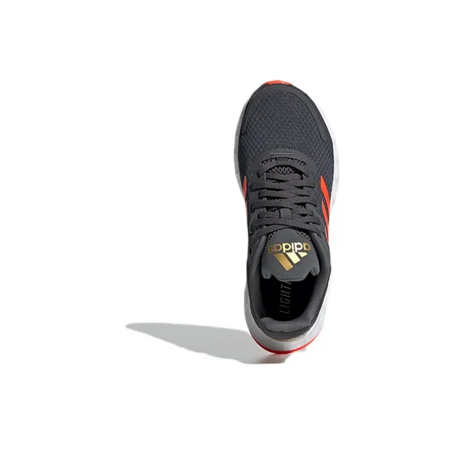 Adidas Duramo Sl K Slip Resistant And Breathable Low Top Kids' Running Shoes Gray Red Kids'-4