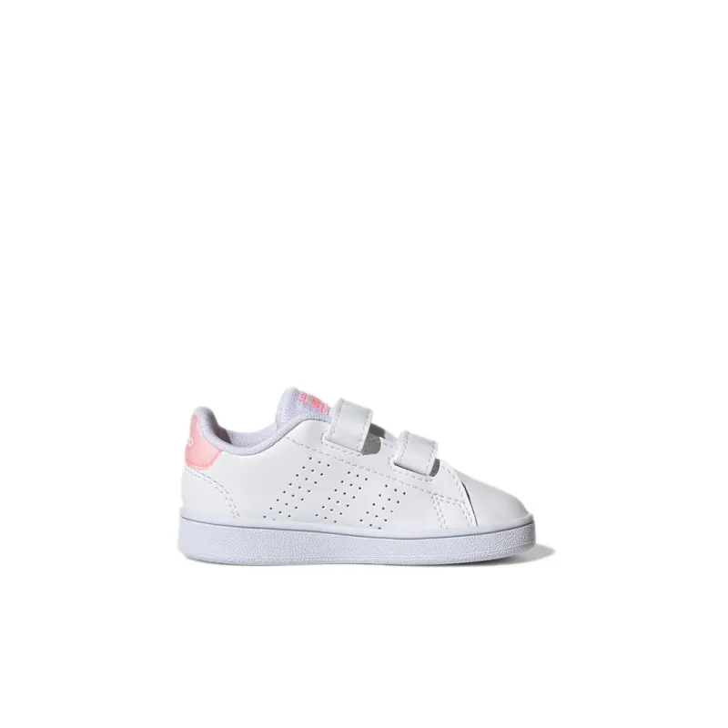 Adidas Neo ADVANTAGE Anti-Slip Wear-Resistant Low-Top Toddler Shoes White Infant And Toddler-1