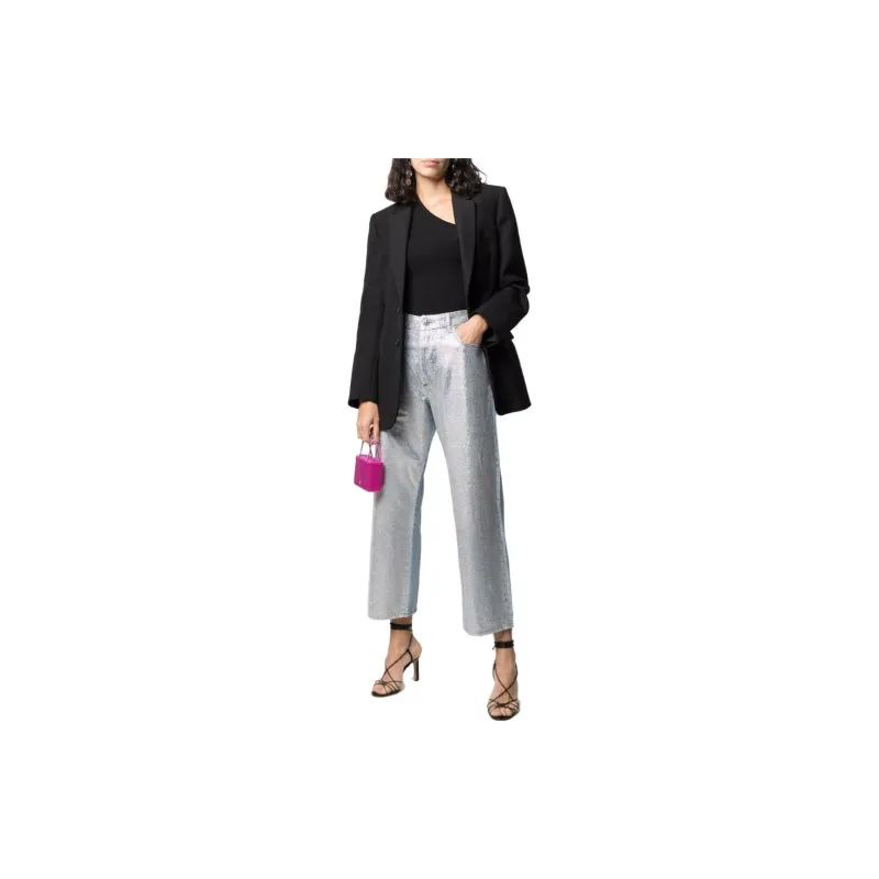 PHILIPP PLEIN Full Crystal Wide leg Jeans-1