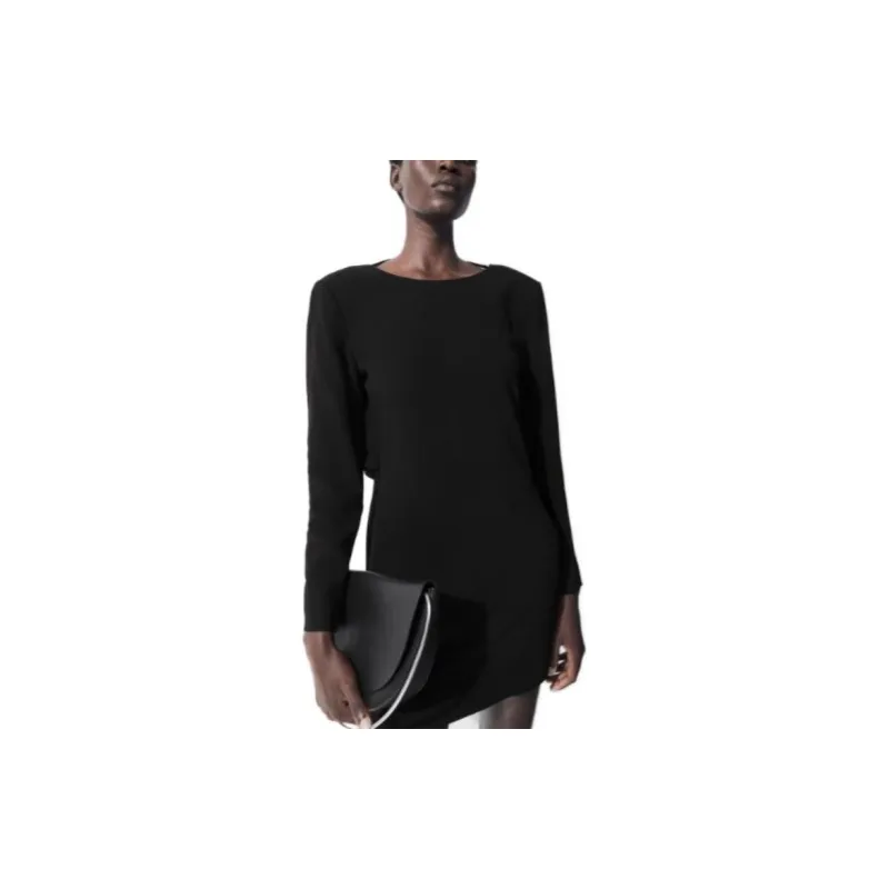 COS Long Sleeved Dresses Women's Black-1