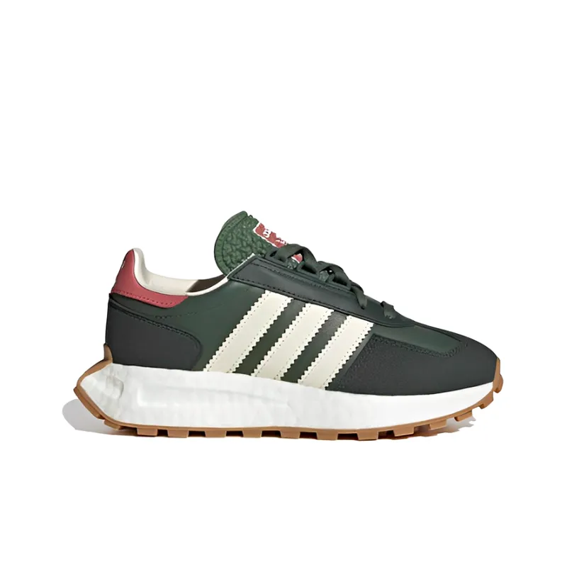 Adidas Originals RETROPY J Cushioning, Abrasion Resistant, Anti Kick Low Top Kids Lifestyle Shoes Black Brown Teenagers-1