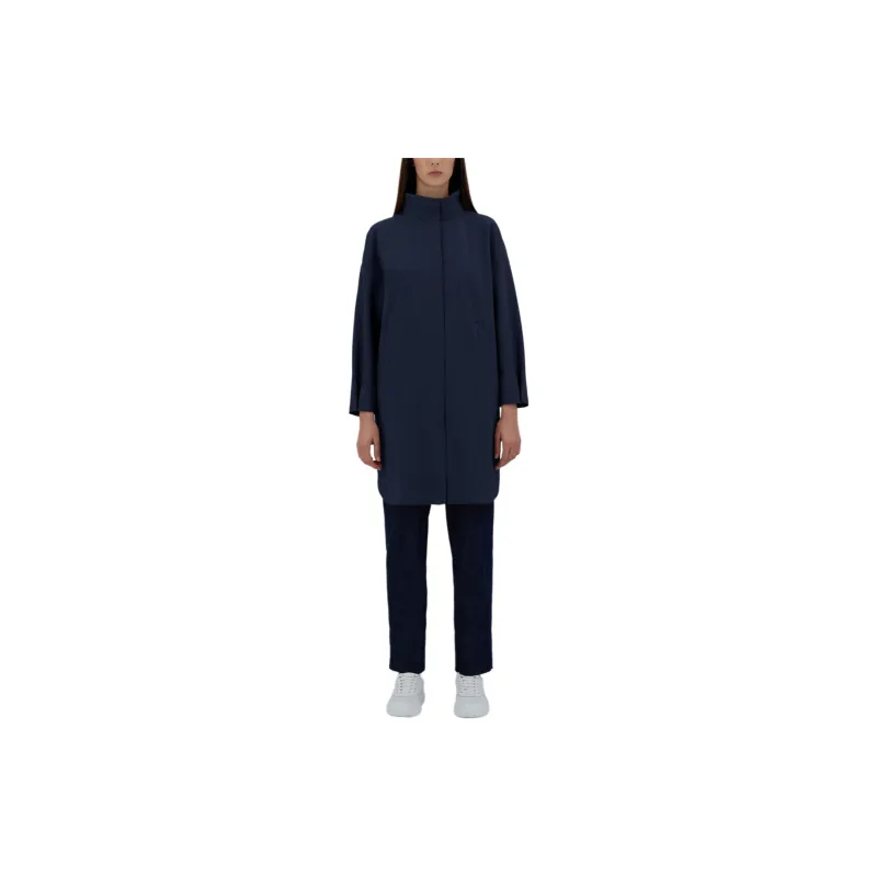 HERNO High Neck Long Sleeved Coat-3
