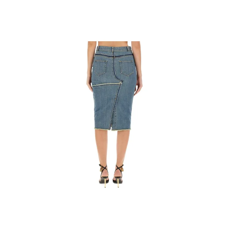 TOM FORD Denim Midi Skirt-3