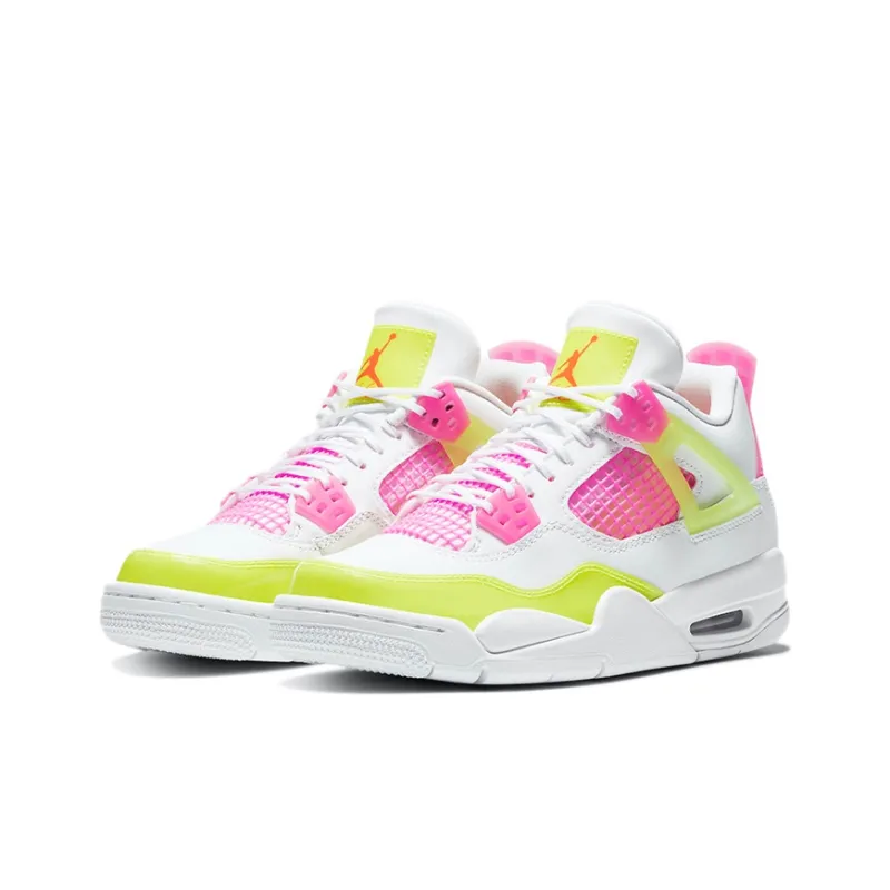 Jordan 4 Retro White Lemon Pink GS-2