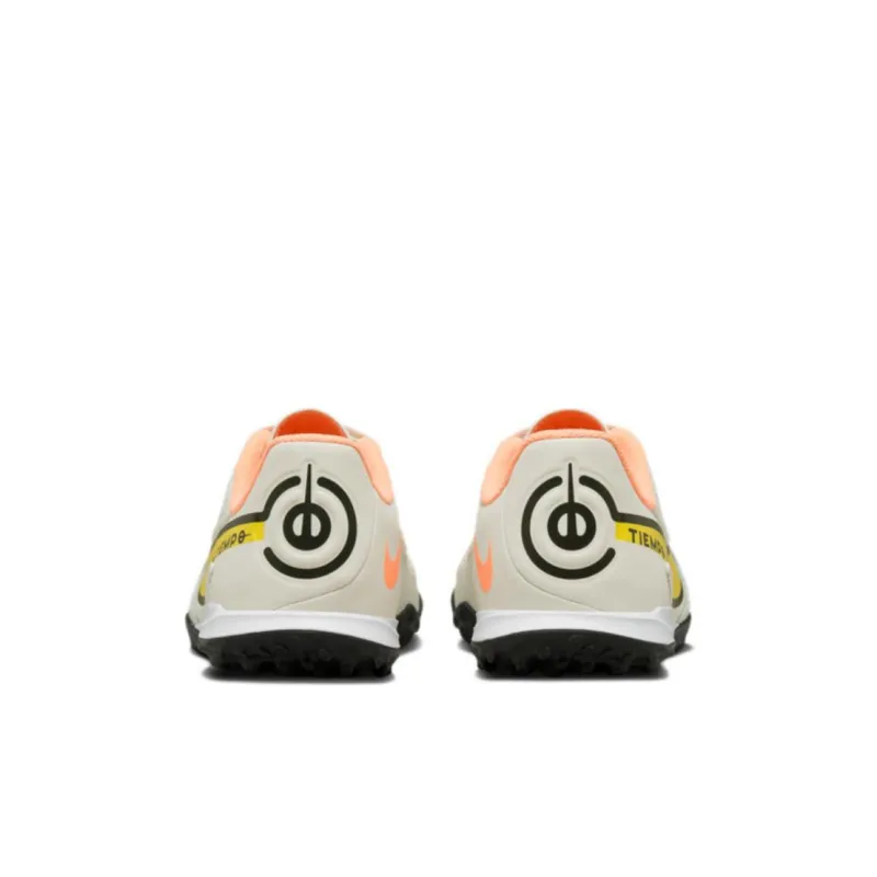 Nike Tiempo Legend 9 Academy TF Anti Slip Wear Resistant Low Top Kids' Soccer Shoes Gray Yellow Kids'-4