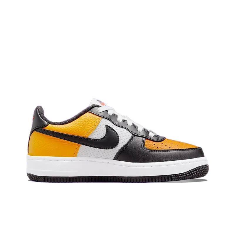 Nike Air Force 1 Low Black Gold Jersey Mesh GS-1