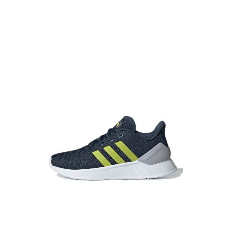 Adidas Neo QUESTAR FLOW Nxt K Abrasion Resistant Slip Resistant Low Top Kids' Running Shoes Dark Blue Kids'-0