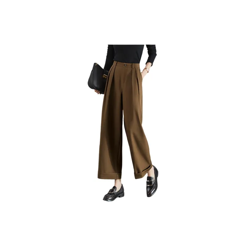 Mo Han Yi Mei Casual Pants Women's Green Khaki-2