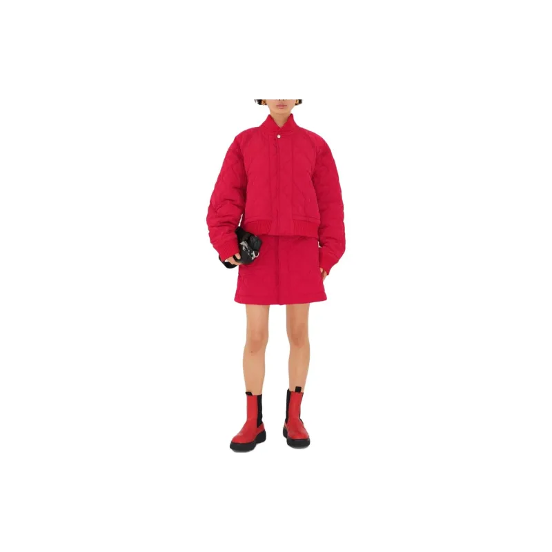 Burberry Puffer Jacket Women's Red-2