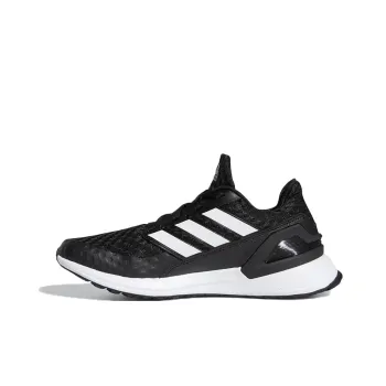 Adidas Rapida J Low Top Kids' Running Shoes Black White Teenagers