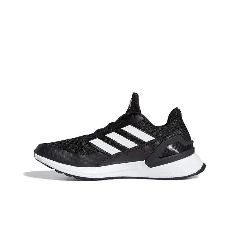 Adidas Rapida J Low Top Kids' Running Shoes Black White Teenagers-0