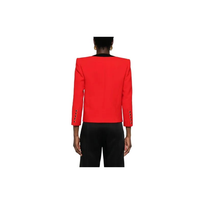 BALMAIN Logo Button Embellished Jacket-2