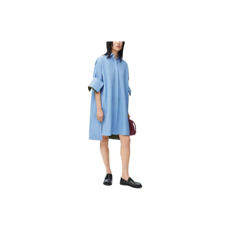 LOEWE Turn Up Shirt Dress-1