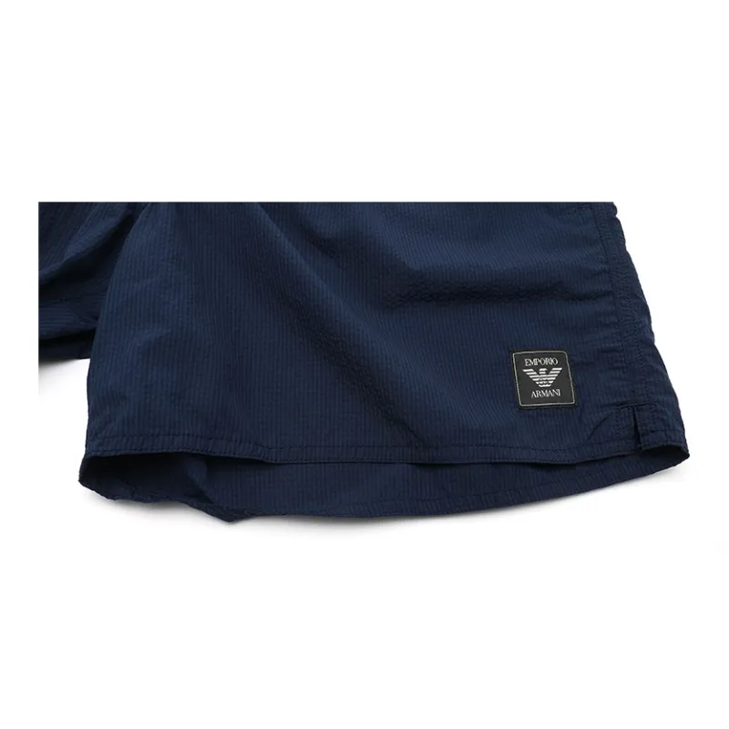 EMPORIO ARMANI Logo appliqué Swim Shorts-4