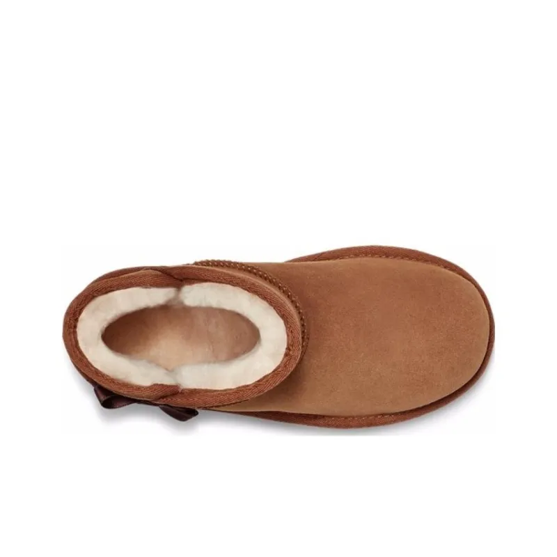 UGG Waterproof And Warm Snow Boots Chestnut Brown Teenagers-5