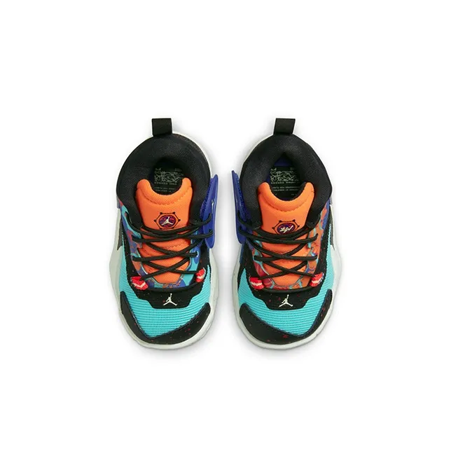 Jordan Zion 1 Zion 1 Cushioning, Wear Resistant Mid Top Toddler Shoes Orange Green Infant And Toddler-3