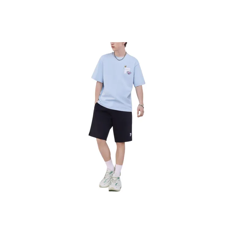 FILA FUSION T Shirt Unisex Laiwu Blue-5