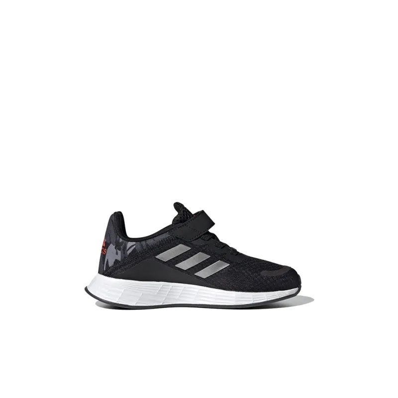 Adidas Duramo Sl Breathable Low-Top Kids' Running Shoes Black Gray Children Aged 3-7 Years Old-1