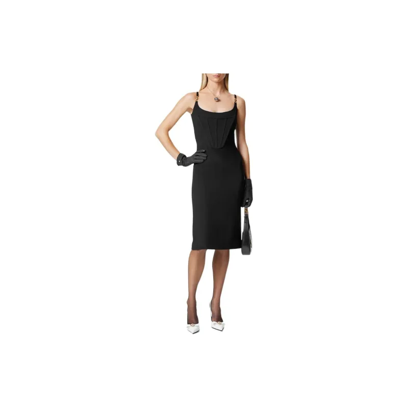 VERSACE Sleeveless Stretched Dress-1