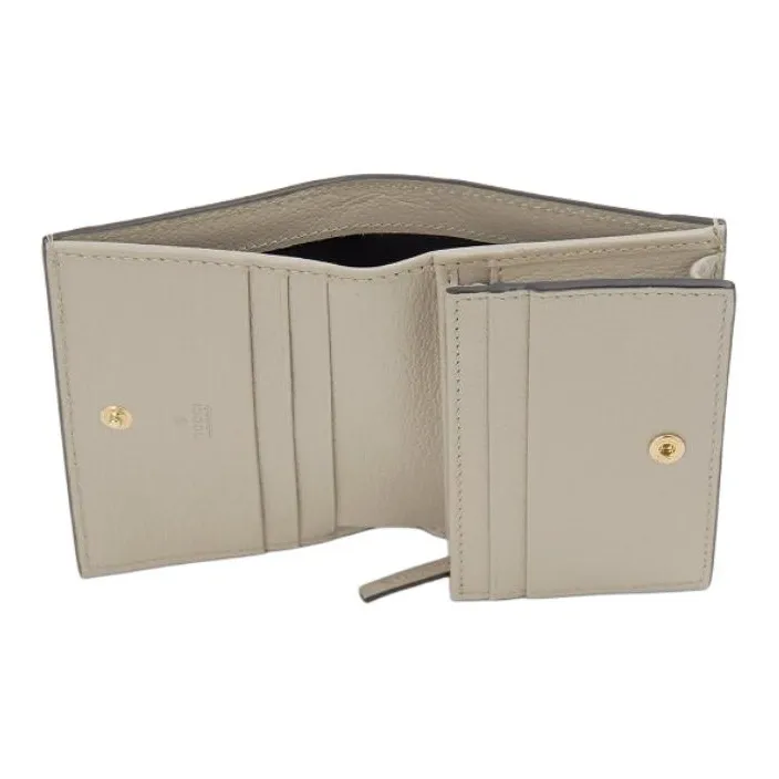 GUCCI Ophidia Canvas With Leather Wallets Card Holders Regular Women's Beige/White-2