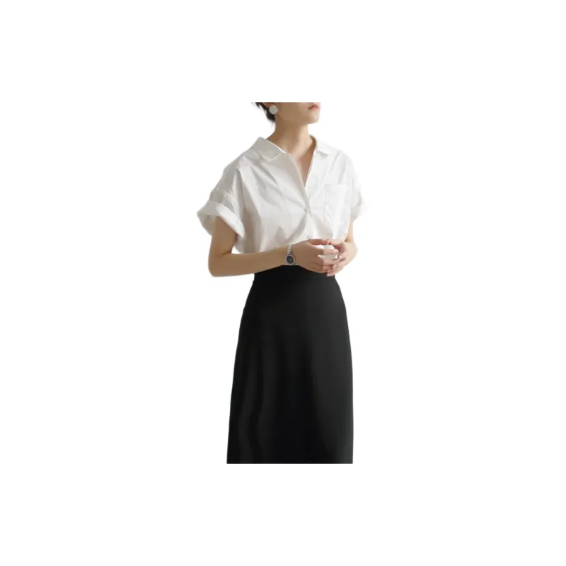 SHALLOW STREAMS Shirt Women's Pearl White-1