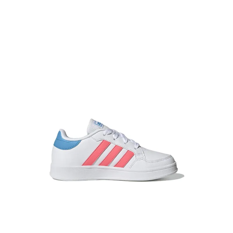 Adidas Neo Breaknet Anti Slip Wear Resistant Low Top Skateboard Shoes White Kids'-1