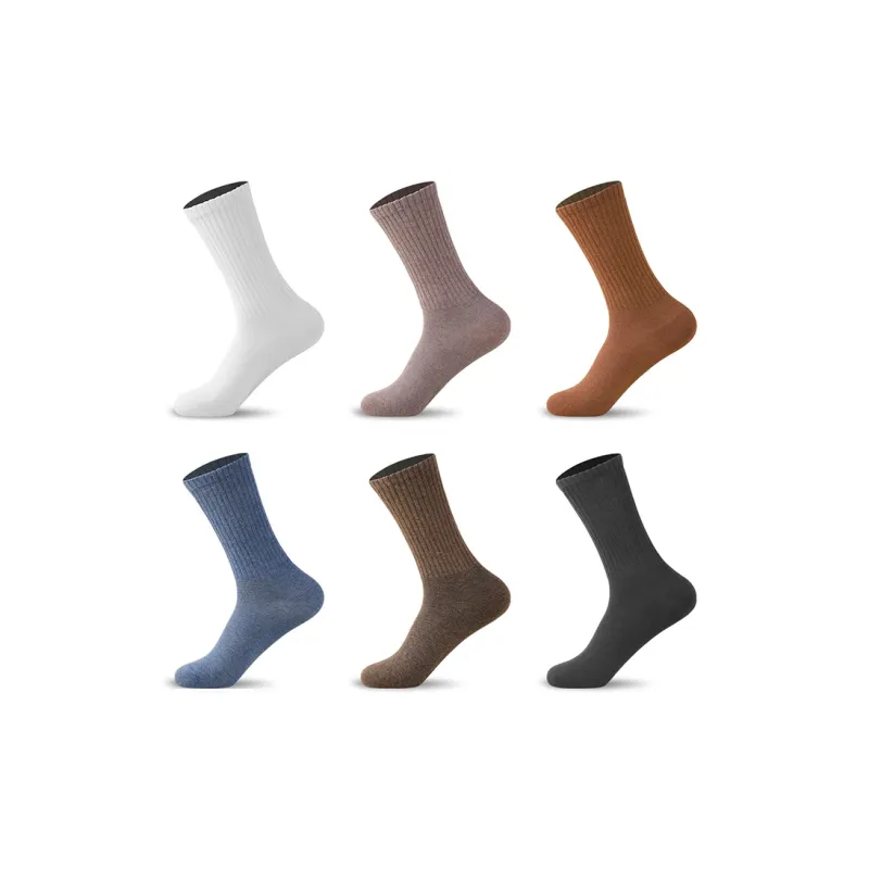 H YXIANG Mid Calf Socks Women's 6 Pack-1