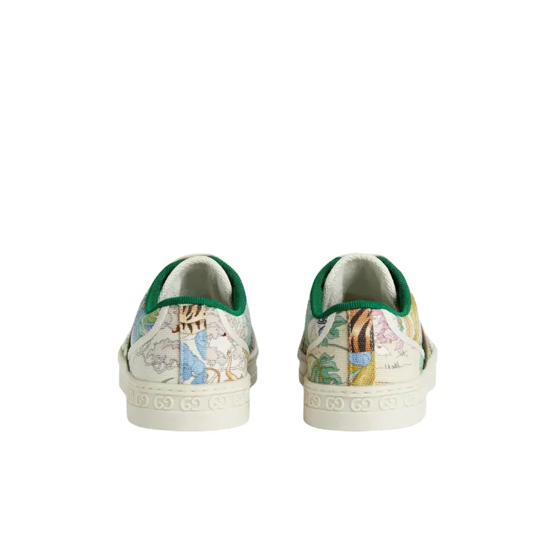 GUCCI Tennis 1977 Low-Top Kids' Training Shoes White Green Kids'-3
