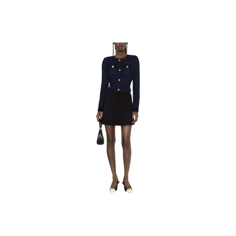 Self portrait Jackets Coats Women's Marine Blue-1
