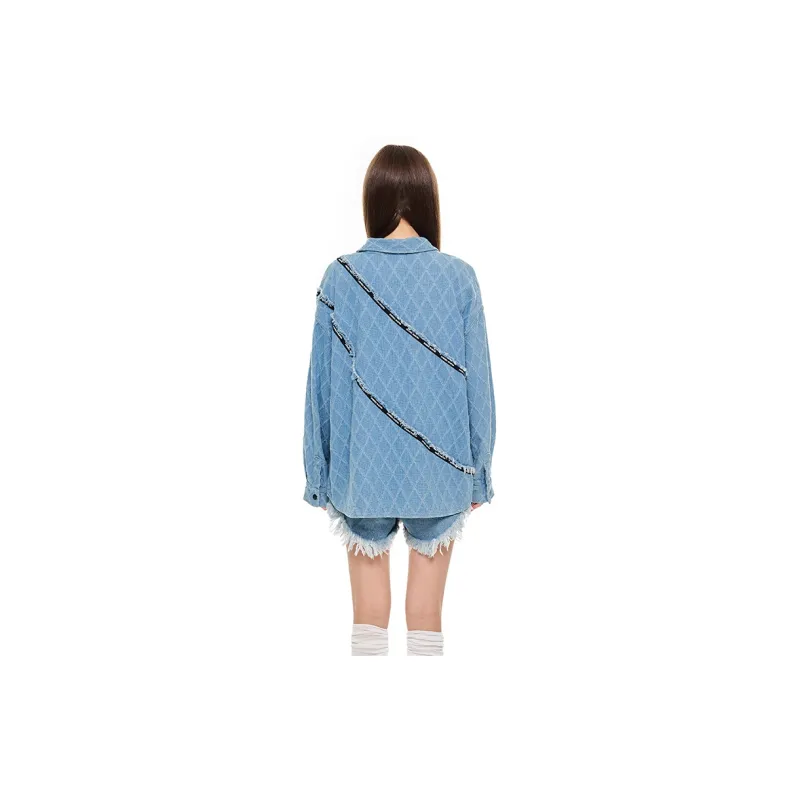 ANDREA MARTIN Denim Jacket Women's Blue-2