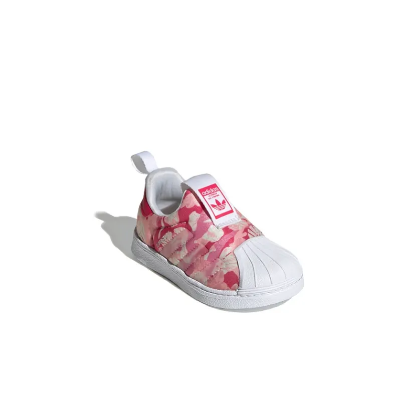 Adidas Originals Superstar Series Slip Resistant Anti Kick Low Top Baby & Toddler Shoes Pink White Infant And Toddler-2
