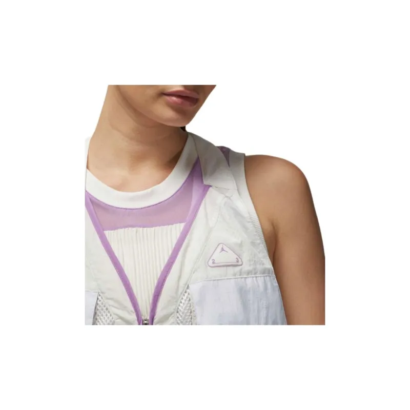 Jordan Vests Women's Phantom Gray White-3