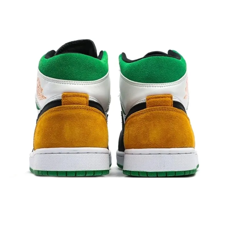 Jordan 1 Mid SE White Laser Orange Lucky Green GS-3