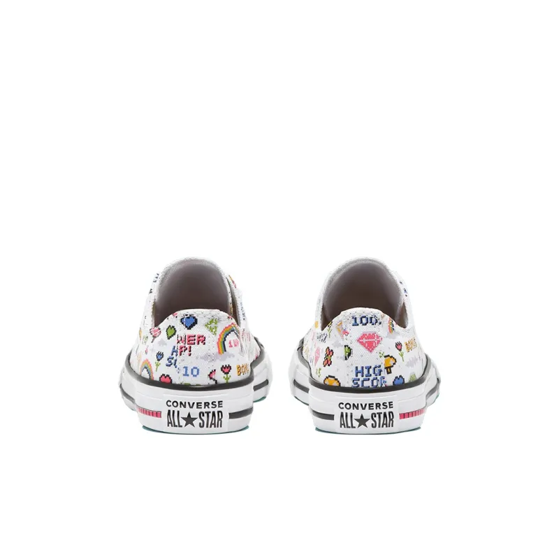 Converse Chuck Taylor All Star Abrasion Resistant Low Top Kids' Skateboarding Shoes White Kids'-4