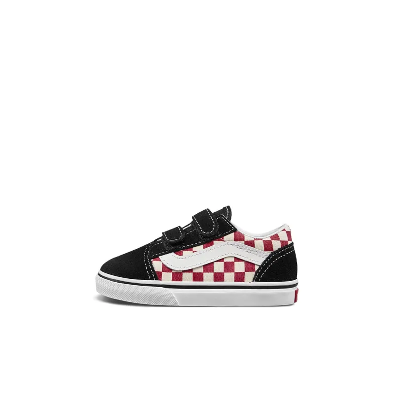 Vans Old Skool Collection V Anti Slip Wear Resistant Low Top Skateboard Shoes Black Infant And Toddler-0
