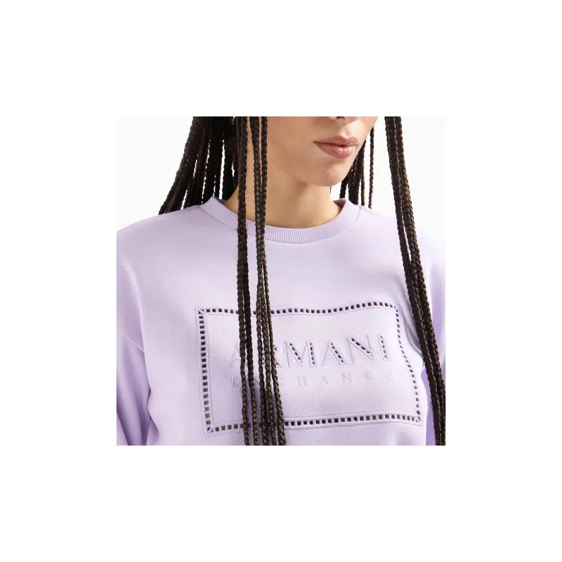 ARMANI EXCHANGEAE SS24 Sweatshirt Women's Purple-3