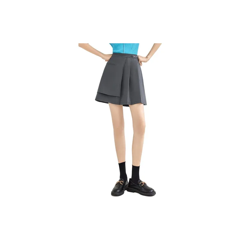 DIALOGUE Casual Short Skirts Women's-5
