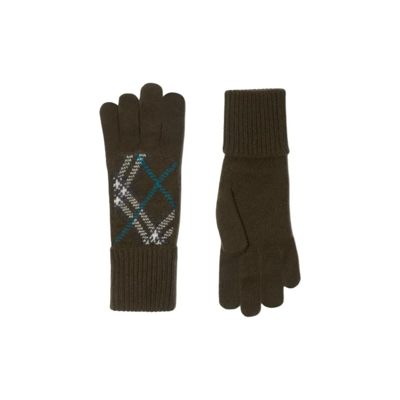 Burberry Checked Knitted Golves-1
