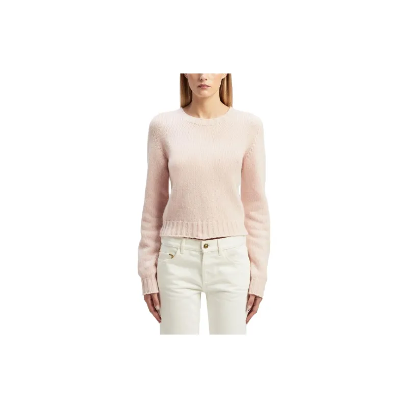 PALM ANGELS Logo Embroidered Knitted Jumper-2