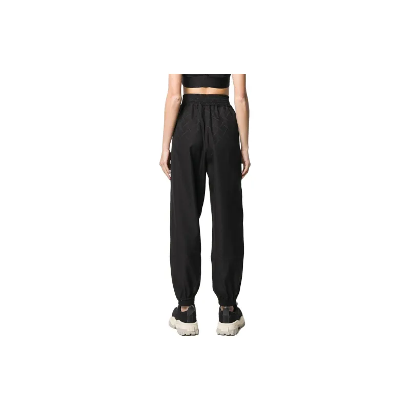 Marcelo Burlon Knitted Sweatpants Women's Black-3