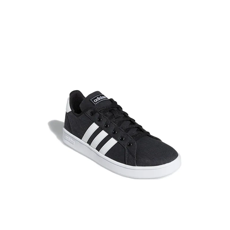 Adidas Neo GRAND COURT K Breathable Low Top Skateboard Shoes Gray Black Kids'-2