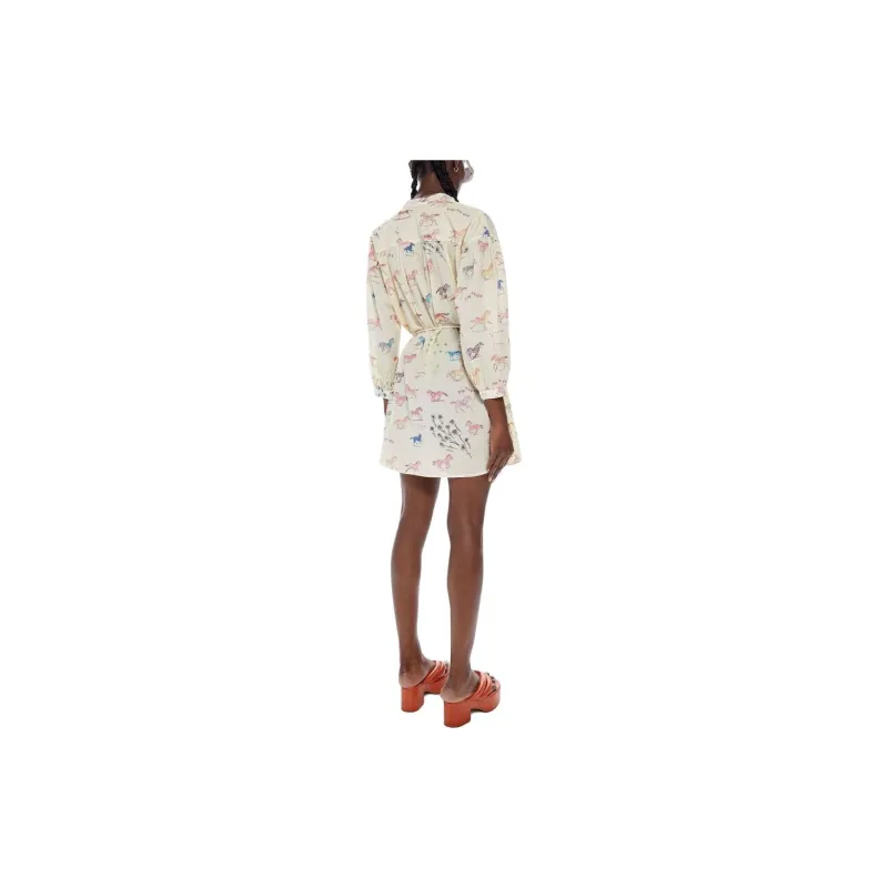 MOTHER Long-Sleeved Dresses Women's Cream-2