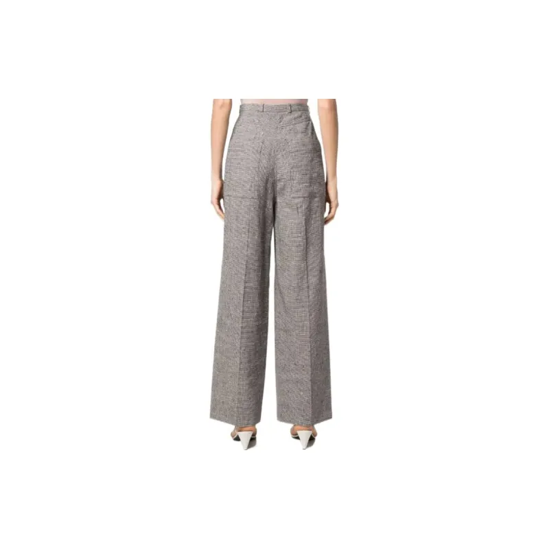 TOTEME Houndstooth High waisted Trousers-3