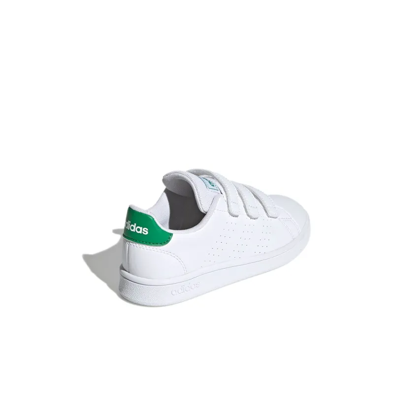 Adidas Neo ADVANTAGE Low Top Kids' Skateboarding Shoes White Children Aged 3 7 Years Old-3