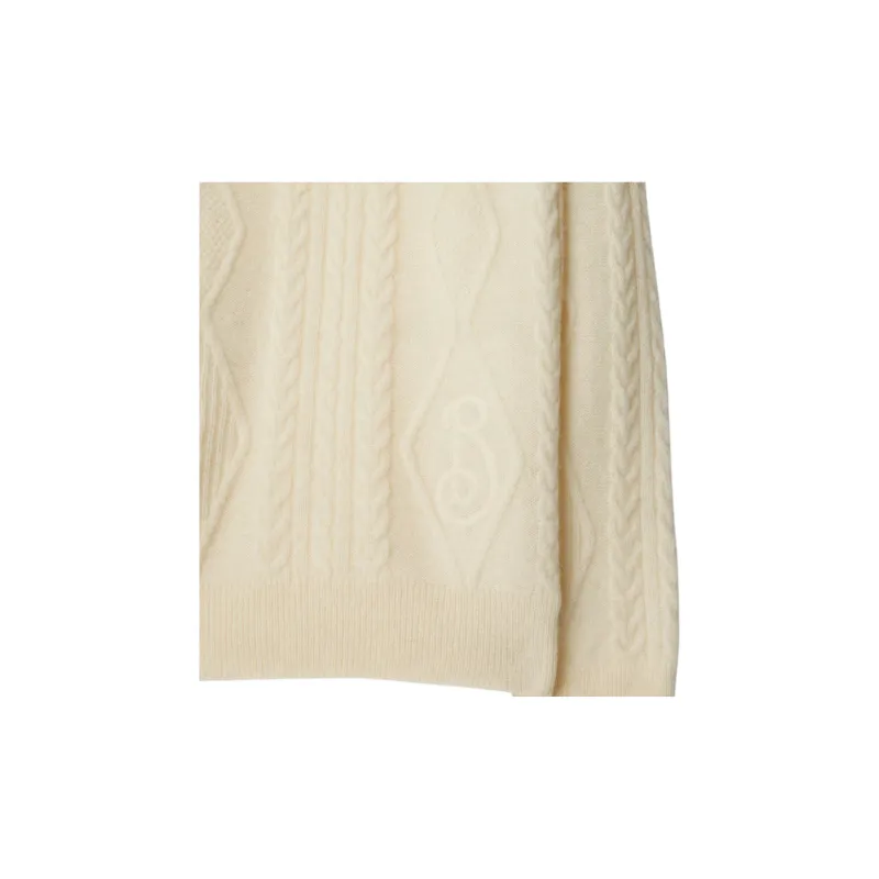Burberry Aran Knitted Polo Shirt-4
