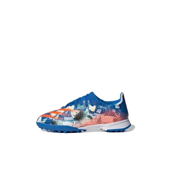 Adidas X GHOSTED Breathable Low Top Kids' Soccer Shoes Blue White Kids'