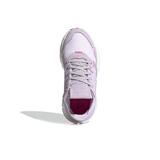 Adidas Originals Nite Jogger Cushioning Wear Resistant Kids Lifestyle Shoes Light Purple Teenagers-4